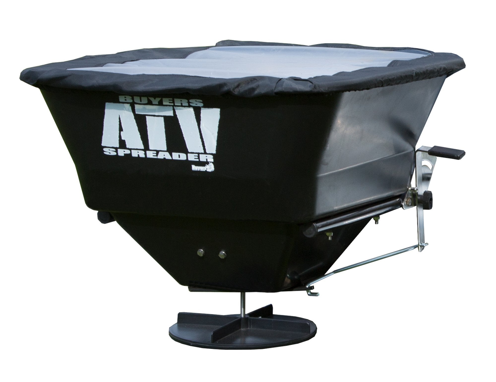 Buyers ATVS100 100Pound 12Volt Electric ATV Broadcast Spreader with Rain Cover