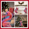 thumbnail image 7 of Lsque Digital Flamingo Vibrant Art Pattern 18 Inch Christmas Stockings, Festive Holiday Stocking for Christmas Decorations Holiday Decor, 7 of 7