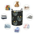 thumbnail image 6 of Balery Faces Of The Cat Round Laundry Basket with Handles Waterproof Freestanding Laundry Hamper for Clothes Toys in the Dorm and Family-Medium, 6 of 8