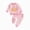 Pink, variant on NOLDARES Toddler Baby Girl Halloween Outfit Pumpkin Sweatshirt Crewneck Pullover Shirt Pants Cute Fall Clothes Infant Set(Pink,18-24 Months)