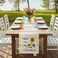 thumbnail image 4 of Table Runners 72 Inches Long Dress Scarves, Sunflower Farmhouse Kitchen/Dining Table Runner, Coffee Tablerunners, Vintage Botanical 14x72 Inch, 4 of 9