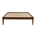 thumbnail image 3 of Powell Plumley 15.75" High Low Profile Platform Bed Frame, Queen, Walnut, 3 of 16