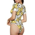 thumbnail image 3 of Naloa Cartoon Chicken Women's Short-Sleeved Onesie, One-Piece Swimsuit for Parties, dates, clubs - Large, 3 of 9