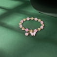 thumbnail image 3 of CILENON Blessing Good Luck Jade Crystal Lucky Bracelets for Women Chinese Style Good Lucky Key Jade Dainty Beads Bracelets Christmas Ideas for Women Men(Pink,One Size), 3 of 5