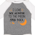 thumbnail image 4 of Inktastic I Love My Auntie to the Moon and Back Boys or Girls Long Sleeve Baby Bodysuit, 4 of 5