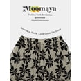 thumbnail image 6 of Moomaya Women's Chiffon Maxi Skirt with Lining - 40" Long Printed Skirt for Beach, Summer Outfits, High Waist Flowy Skirt, 6 of 7
