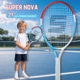 thumbnail image 3 of 19/21/23/25 Inch Carbon Fibre Tennis Racket, Professional Beginners High Quality, Lightweight & Durable, Already Threaded, Best Gifts for Son & Daughter, Fostering A Love of Sport, 3 of 12