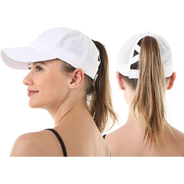 Gorra De Béisbol Gorra De Béisbol De Cola para Mujer Gorra De Béisbol De Cola De Caballo Ajustable Anti UV Visera para El Sol Fresca Gorra Deportiva Sombreros Ultraligeros Gorras para Golf Tenis Correr JM
