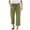 Army Green, variant on GEWSEY Womens Capri Pants Loose Yoga Pants Wide Leg Soft Drawstring Comfy Lounge Pajama Capris Sweatpants with Pockets (Army Green, 3XL)