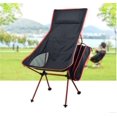 thumbnail image 2 of Chaise Lune d'Extérieur Chaise Pliante Portable Chaise en Alliage d'Aluminium Chaise de Pêche Camping Auto-Équilibrée Fauteuil Inclinable de Tournée Chaise de Plage Décontractée, 2 of 4