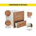 thumbnail image 3 of EDTara Outdoor Kitchen Triple Drawer Set, 17" w Flush Mount Bbq Storage With Stainless Steel Handle for Bbq Island, 3 of 6
