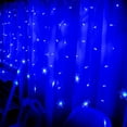 thumbnail image 6 of DONGPAI Snowflakes LED Curtain String Lights, 11.5Ft 96 LED Christmas Window Curtain Light Plug in String Light for Bedroom Wedding Birthday Party Indoor Outdoor, 6 of 8