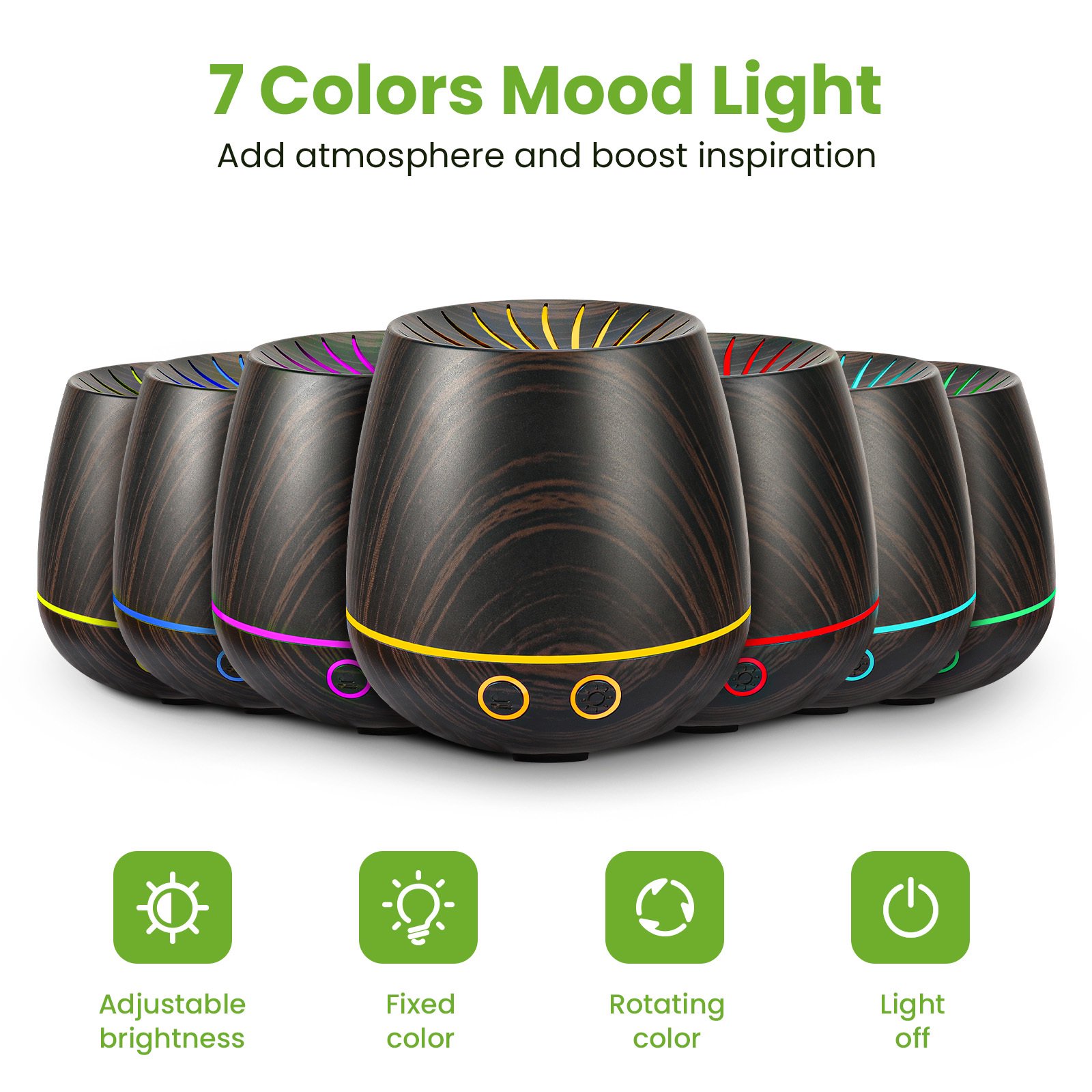 Noahstrong 120ml Essential Oil Diffuser with LED Lights photo 5