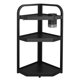 thumbnail image 1 of 3-Tier Spice Rack, Kitchen Storage Rack, Corner Seasoning Bottle Storage Rack, Medium Black Triangle Shelf, Screw-Free Installation, 1 of 4
