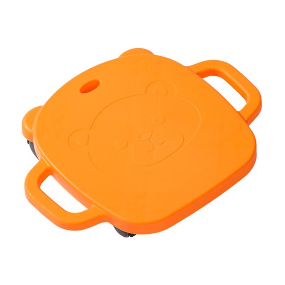 Tablero deportivo con asas para sentarse, entrenamiento sensorial deportivo multiusos para niños Naranja