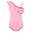 thumbnail image 4 of Splozh Teen Bathing Suits Little Girls One Piece Swimsuits Beach Swimwear Bathing Suit for Beach with Hat Pink,11-12 Years, 4 of 4