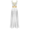 thumbnail image 2 of iiniim Women's Sleeveless Tunic Overlay Dance Cover Up Maxi Dress White L, 2 of 7