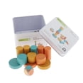 thumbnail image 2 of Juego de apilamiento de madera, juegos de mesa familiares para niños de 3, 4 y 5 años, juguete de aprendizaje educativo temprano, regalo para niño y niña., 2 of 9