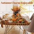 thumbnail image 3 of Fall Thanksgiving Rectangular Tablecloth x (xcm) Wipe Clean Pumpkin Table Cover for Family Gatherings Holiday Dinners Home Kitchen Decor, 3 of 7