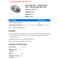 thumbnail image 2 of Front Brake Rotor - Compatible with 1986 - 1993 Mercedes-Benz 300E 1987 1988 1989 1990 1991 1992, 2 of 2