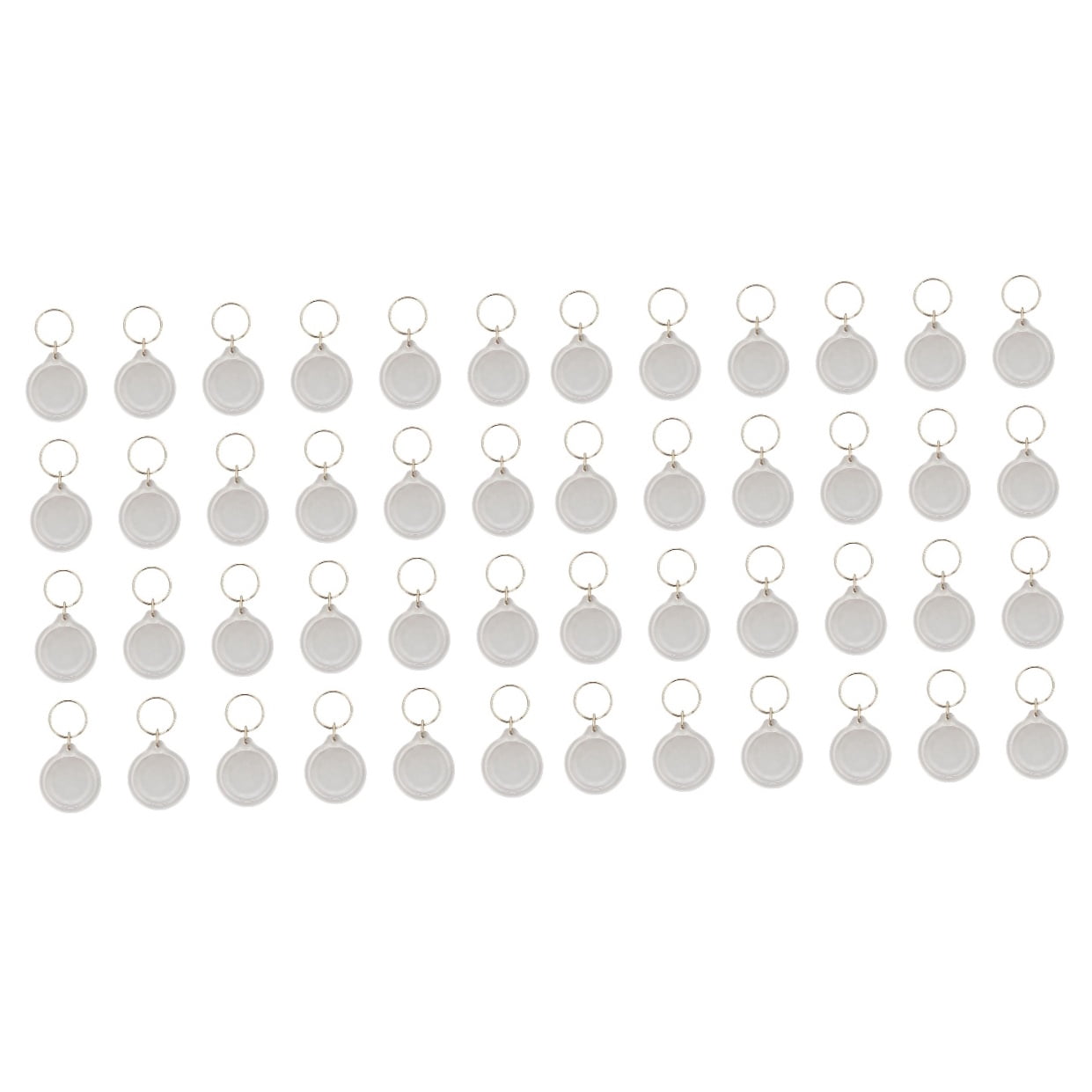 Hemoton 100 Pcs Photo Frame Key Ring Keychain Acrylic Key Chain Key Holder DIY Gift