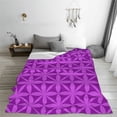thumbnail image 2 of Geometric Seamless Repeating Curves Pattern Throw Blanket, Super Soft Anti-Pilling Flannel Bed Blankets, 50"x40", 2 of 8