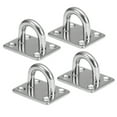 thumbnail image 2 of M6 4pcs Pad Eye Plates Marine Hardware Multifunctional Wall Mount Hook Loops, 2 of 6