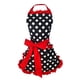 thumbnail image 5 of Delantal de mujer, delantal de cocina retro, delantal de cocina, delantal con pechera, delantal de parrilla con presilla rojo, 5 of 7