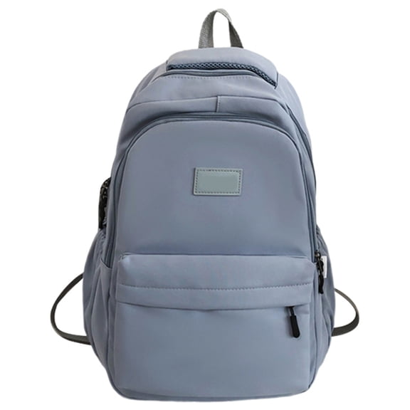 Fgnfyis Girls School Backpack Women Solid Color Stylish Lightweight Everyday Casual Large Capacity College Bookbag Kids Backpack Blue
