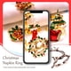 thumbnail image 4 of Navidad Acero inoxidable Anillo de servilleta Navidad Papel Portátil Pequeños Portatarios Banquete Mesa de mesa Decoración Restaurante Ornamento Plateado Animal Methold HA009763-10, 4 of 6