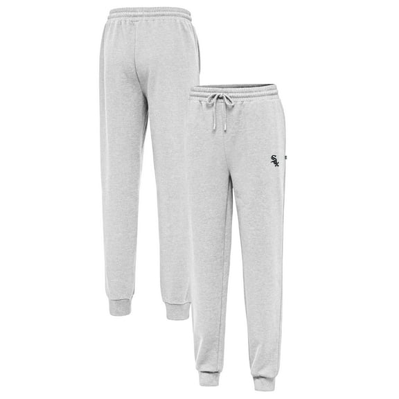 Men's Antigua Heather Gray Chicago White Sox Idol Jogger Pants