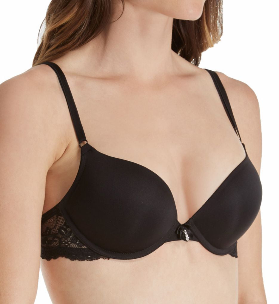 Add 2 Cup Sizes Push-Up Bra  White W Lace Wings – Smart & Sexy