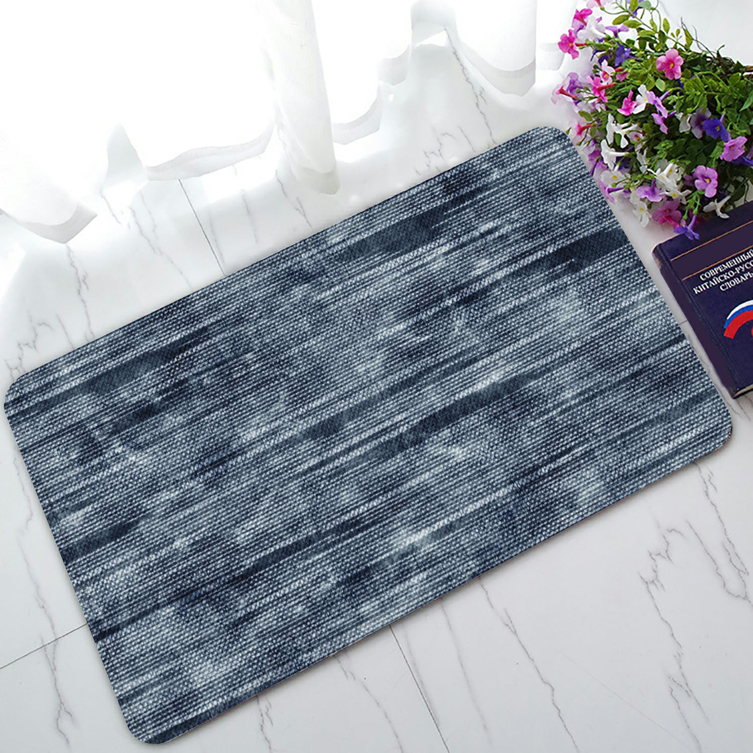 15X23" Kitchen Bath Doormat Non-Slip mat Rug Carpet Fairy Dream Silver Unicorn 