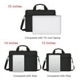 thumbnail image 2 of Laptop Sleeve Bag 13/14/15in Laptop Briefcase, Tablet Laptop Shoulder Bag Laptop PC Handbag, Black, 2 of 8