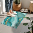 thumbnail image 4 of Cyan Marble Gold Spot Pattern Door Rugs,Washable Non Slip Door Mats Indoor,Decorative Door Mats,Entry Mat Indoor for Entrance,Bedroom,Kitchen,Bathroom,16"x24", 4 of 6