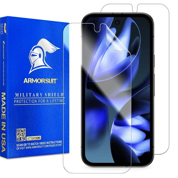 ArmorSuit 2 Pack for Google Pixel 9a Screen Protector Case Friendly MilitaryShield HD Clear Film - Made in USA