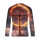 thumbnail image 4 of Blusas y camisas de manga larga con cuello redondo para hombre, blusas casuales de manga larga con cuello redondo, blusas estampadas, blusas de poliéster para hombre, 4 of 5