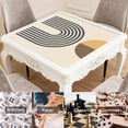 thumbnail image 6 of Decorative Boho Pattern Extra Large Anti-Slip Mahjong Mat 31.5x31.5 Inch Rubber Surface with Noise Reduction for Board Games and Game Room Decor, 6 of 7