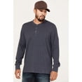 thumbnail image 2 of North River Men's Heathered Waffle Long Sleeve Henley Shirt Indigo XX-  US, 2 of 4