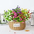 thumbnail image 5 of Gosuguu Artificial Flowers, 8 Bundles of Fake Flowers, Faux Plastic Plants for Home and Office Decor, No Fade Silk Flowers, Indoor Landscaping, 5 of 7