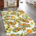 thumbnail image 2 of 2.7'x5' Area Rugs, Orange Lemons Indoor Outdoor Area Rug for Living Room Bedroom, Summer Botanical Farmhouse Vintage Art Washable Bathroom Rugs Kitchen Floor Carpet Mats Home Decor Aesthetic, 2 of 8