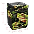 thumbnail image 5 of Frog Foldable with Lid Leak-Proof Hanging Storage Bag Mini Trash Can Car Trash Bin Trash Can for Car, 5 of 6
