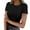 514_Black, variant on QASIEATN Sweatshirt for Graceful Ladies Fashion, Short Sleeve Neck Ribbed Knit Casual Tops Tee Summer Slim Basic Shirts, Womens Fall Tops