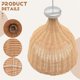 thumbnail image 5 of Rattan Lamp Pendant Light Vintage Hanging Lamp Shades E27 Living Room Dining Room Decor Cafe Restaur, 5 of 5