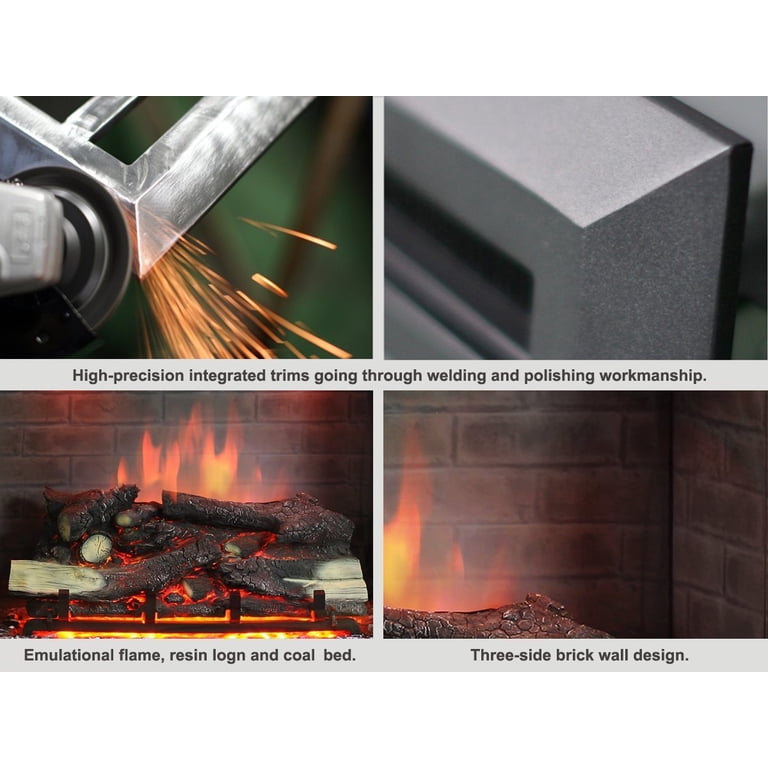 PuraFlame, Electric Fireplace Insert, EF45D, 33 inch, Crackling