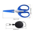 thumbnail image 2 of Uxcell Fishing Scissors Stainless Steel Non-Slip Braided Serrated Edge Scissor with Quick Release Buckle,2 Pack Blue, 2 of 6