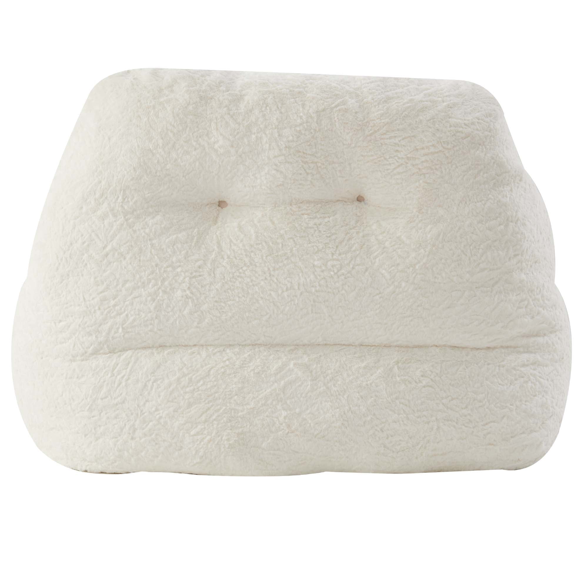 Ebenchico 3.8ft Oversized Bean Bag Chair for Adults Teens Kids, Beanbag Chairs with Pillow, Reading Gaming Relaxing Chair, White