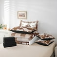 thumbnail image 6 of Manfei Cowboy Tribal 7pcs Bedding Comforter Set,Retro Rustic Horseshoe Queen Bedding Sets,Cute Cow Pattern Queen Sheet Sets For Boys Teens,Breathable Home Decor Reversible, 6 of 8