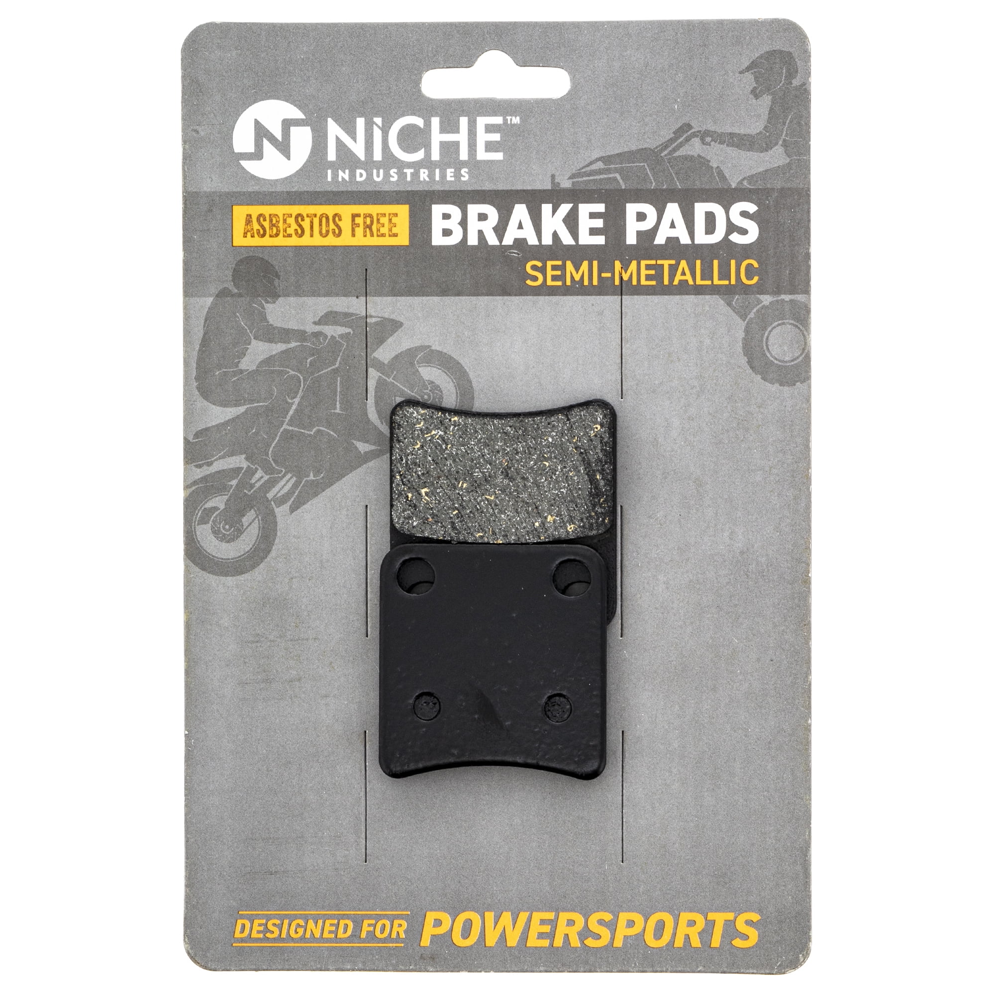 Niche Parking Brake Pad Set for Honda CRF1000L SemiMetallic Motorcycle