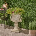 thumbnail image 2 of Afuera Living Outdoor Roman Chalice Garden Urn Planter in Antique White, 2 of 10